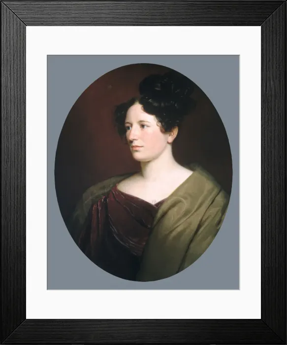 Framed Print : Mrs. David Cadwallader Colden, 1830. Creator: Charles Cromwell Ingham Framed Print : Mrs. David Cadwallader Colden, 1830. Creator: Charles Cromwell Ingham