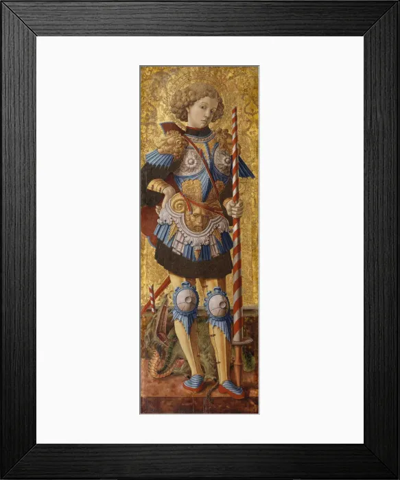 Framed Print : Saint George, 1472. Creator: Carlo Crivelli Framed Print : Saint George, 1472. Creator: Carlo Crivelli