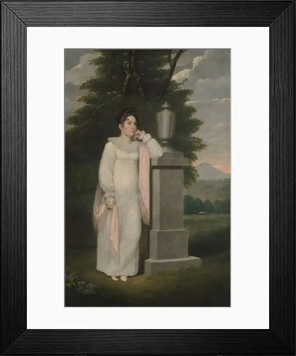 Framed Print : Mrs. Cephas Thompson (Olivia Leonard), ca. 1810-20. Creator: Cephas Thompson Framed Print : Mrs. Cephas Thompson (Olivia Leonard), ca. 1810-20. Creator: Cephas Thompson