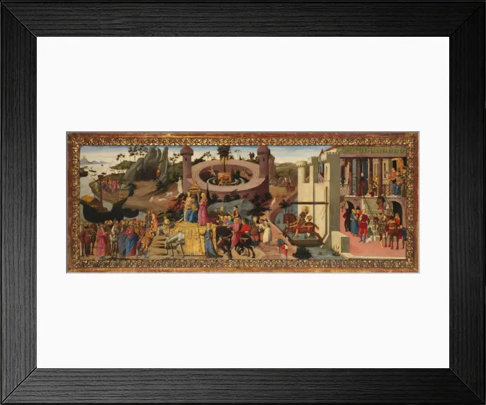 Framed Print : Scenes from the Story of the Argonauts. Creator: Biagio d Antonio Framed Print : Scenes from the Story of the Argonauts. Creator: Biagio d Antonio