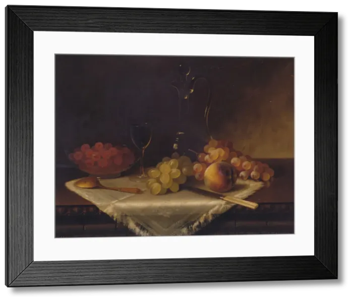 Framed Print : Still Life with Fruit. Creator: Carducius Plantagenet Ream Framed Print : Still Life with Fruit. Creator: Carducius Plantagenet Ream