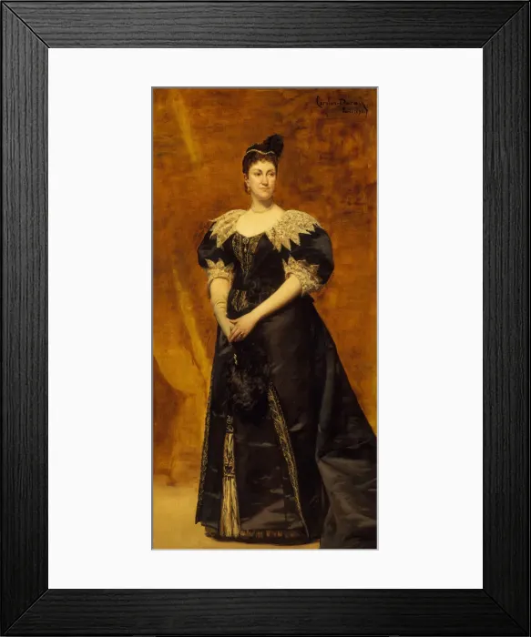 Framed Print : Mrs. William Astor (Caroline Webster Schermerhorn, 1831-1908), 1890. Creator: Charles Framed Print : Mrs. William Astor (Caroline Webster Schermerhorn, 1831-1908), 1890. Creator: Charles