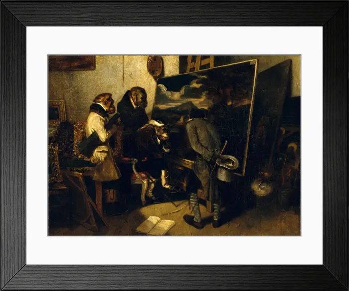 Framed Print : The Experts, 1837. Creator: Alexandre Gabriel Decamps Framed Print : The Experts, 1837. Creator: Alexandre Gabriel Decamps