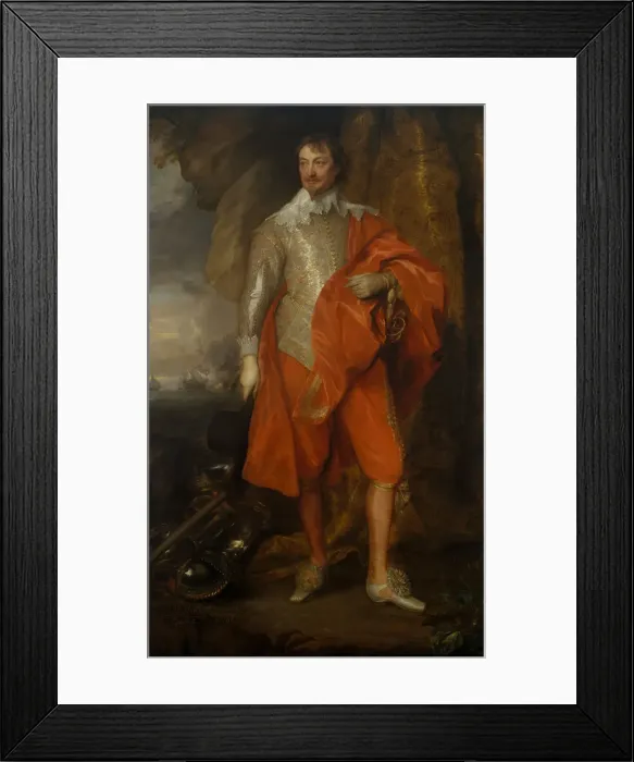 Framed Print : Robert Rich (1587-1658), Second Earl of Warwick, ca. 1632-35. Creator: Anthony van Dyck Framed Print : Robert Rich (1587-1658), Second Earl of Warwick, ca. 1632-35. Creator: Anthony van Dyck
