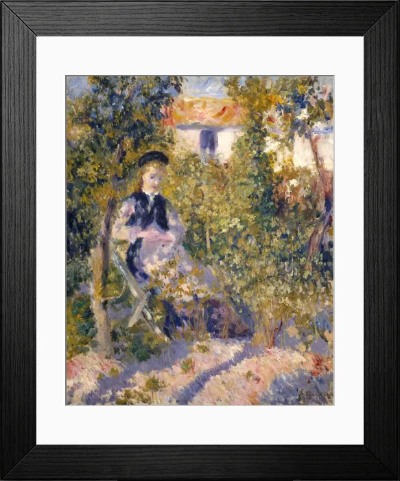 Framed Print : Nini in the Garden (Nini Lopez), 1876. Creator: Pierre-Auguste Renoir Framed Print : Nini in the Garden (Nini Lopez), 1876. Creator: Pierre-Auguste Renoir
