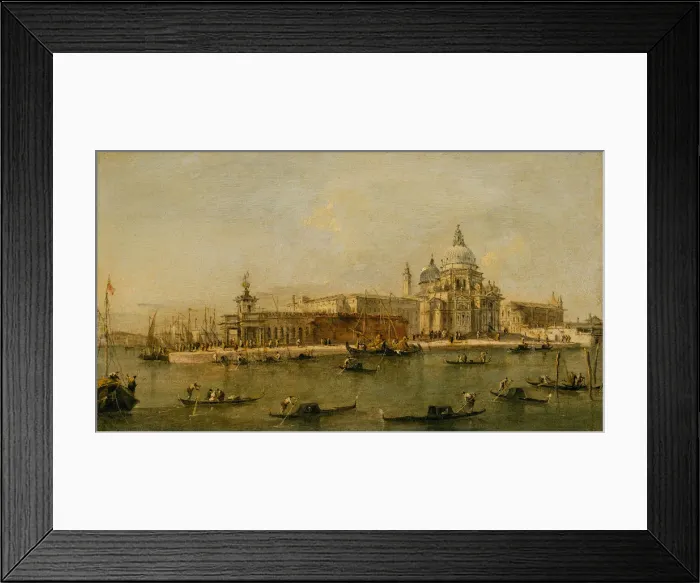 Framed Print : Venice: The Dogana and Santa Maria della Salute. Creator: Workshop of Francesco Guardi (Italian Framed Print : Venice: The Dogana and Santa Maria della Salute. Creator: Workshop of Francesco Guardi (Italian