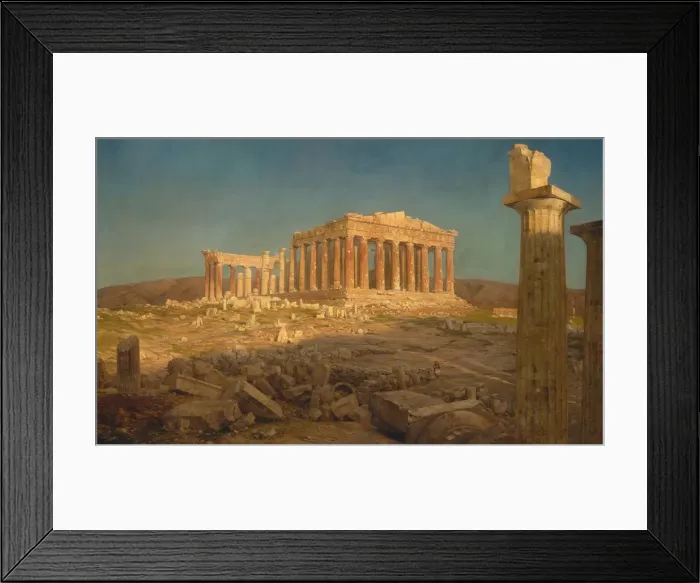 Framed Print : The Parthenon, 1871. Creator: Frederic Edwin Church Framed Print : The Parthenon, 1871. Creator: Frederic Edwin Church