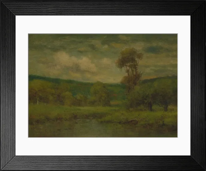 Framed Print : Landscape, 1884 or 1889. Creator: George Inness Framed Print : Landscape, 1884 or 1889. Creator: George Inness