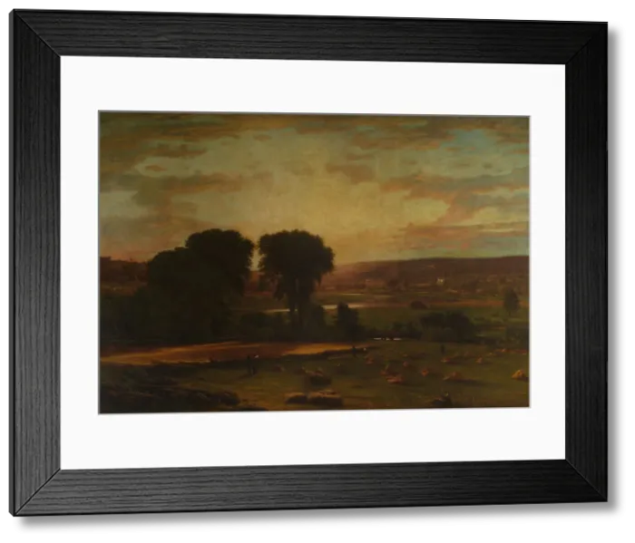 Framed Print : Peace and Plenty, 1865. Creator: George Inness Framed Print : Peace and Plenty, 1865. Creator: George Inness