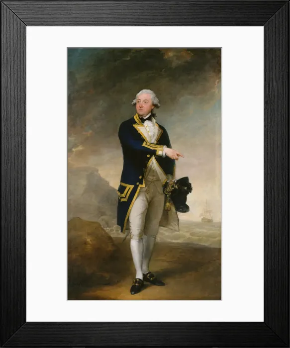 Framed Print : Captain John Gell, 1785. Creator: Gilbert Stuart Framed Print : Captain John Gell, 1785. Creator: Gilbert Stuart