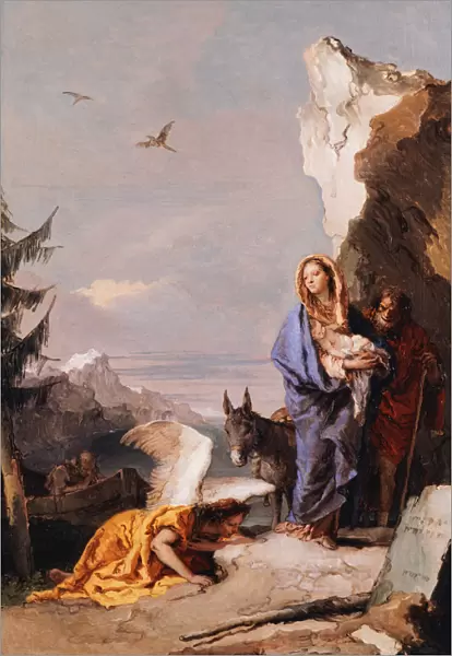 The Flight into Egypt, ca. 1767-70. Creator: Giovanni Battista Tiepolo