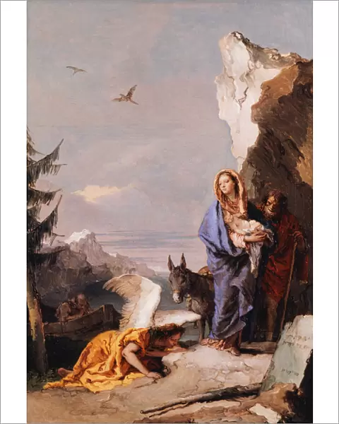 The Flight into Egypt, ca. 1767-70. Creator: Giovanni Battista Tiepolo
