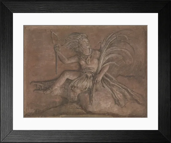 Framed Print : America. Creator: Giovanni Domenico Tiepolo Framed Print : America. Creator: Giovanni Domenico Tiepolo