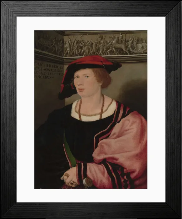 Framed Print : Benedikt von Hertenstein (born about 1495, died 1522), 1517. Creator: Hans Holbein the Younger Framed Print : Benedikt von Hertenstein (born about 1495, died 1522), 1517. Creator: Hans Holbein the Younger