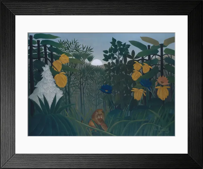 Framed Print : The Repast of the Lion, ca. 1907. Creator: Henri Rousseau Framed Print : The Repast of the Lion, ca. 1907. Creator: Henri Rousseau