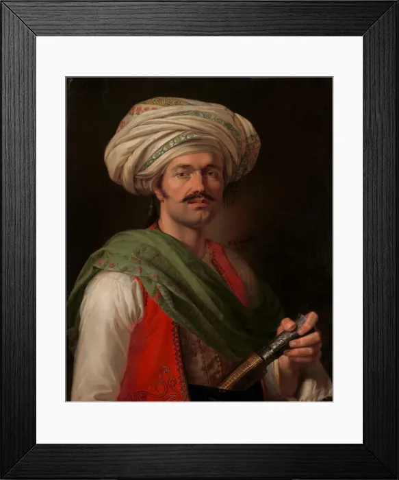 Framed Print : Portrait of a Mameluke, Said to Be Roustam Raza (ca. 1781-1845), 1810. Creator: Emile Framed Print : Portrait of a Mameluke, Said to Be Roustam Raza (ca. 1781-1845), 1810. Creator: Emile