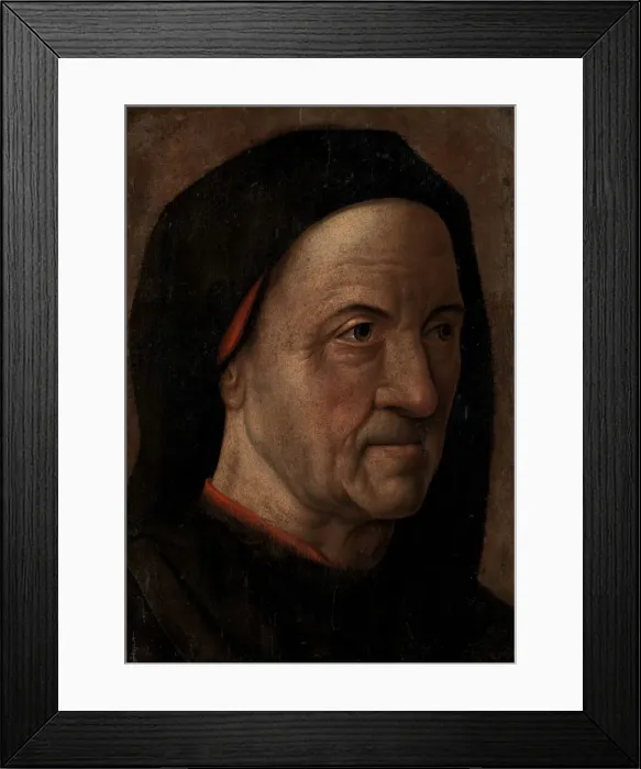 Framed Print : Portrait of an Old Man, ca. 1470-75. Creator: Hugo van der Goes Framed Print : Portrait of an Old Man, ca. 1470-75. Creator: Hugo van der Goes
