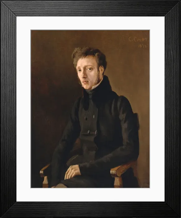 Framed Print : Toussaint Lemaistre (1807  /  8-1888), 1833. Creator: Jean-Baptiste-Camille Corot