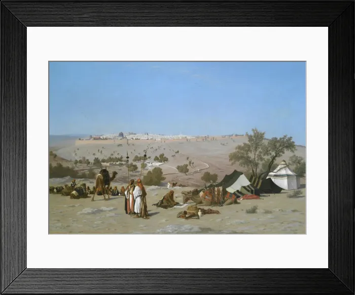 Framed Print : Jerusalem from the Mount of Olives, by 1880. Creator: Charles Theodore Frere Framed Print : Jerusalem from the Mount of Olives, by 1880. Creator: Charles Theodore Frere