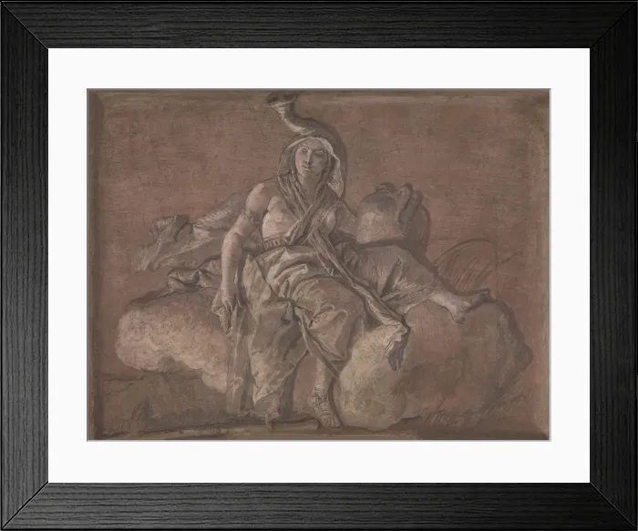 Framed Print : Africa. Creator: Giovanni Domenico Tiepolo Framed Print : Africa. Creator: Giovanni Domenico Tiepolo
