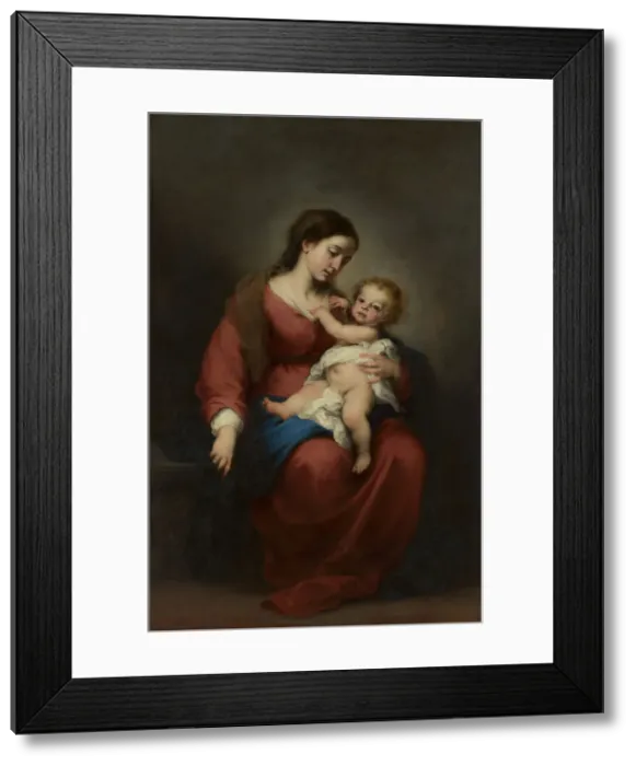 Framed Print : Virgin and Child, ca. 1670-72. Creator: Bartolome Esteban Murillo Framed Print : Virgin and Child, ca. 1670-72. Creator: Bartolome Esteban Murillo