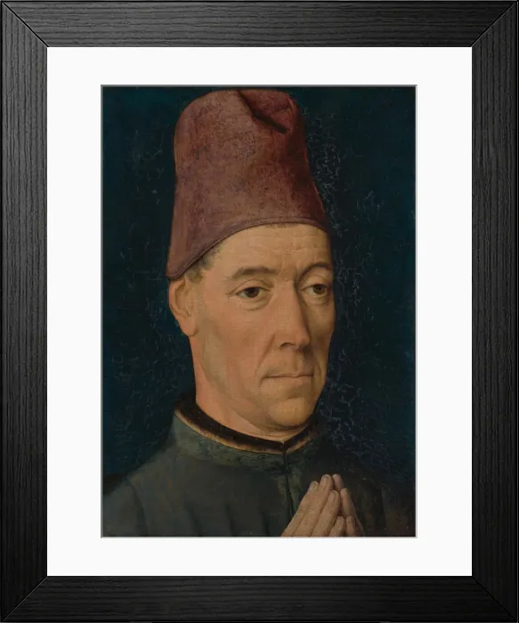 Framed Print : Portrait of a Man, ca. 1470. Creator: Dieric Bouts Framed Print : Portrait of a Man, ca. 1470. Creator: Dieric Bouts