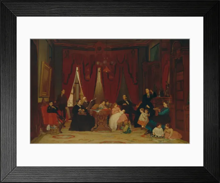 Framed Print : The Hatch Family, 1870-71. Creator: Eastman Johnson Framed Print : The Hatch Family, 1870-71. Creator: Eastman Johnson