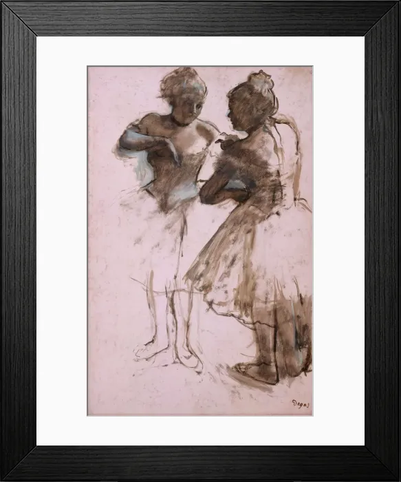 Framed Print : Two Dancers, 1873. Creator: Edgar Degas Framed Print : Two Dancers, 1873. Creator: Edgar Degas