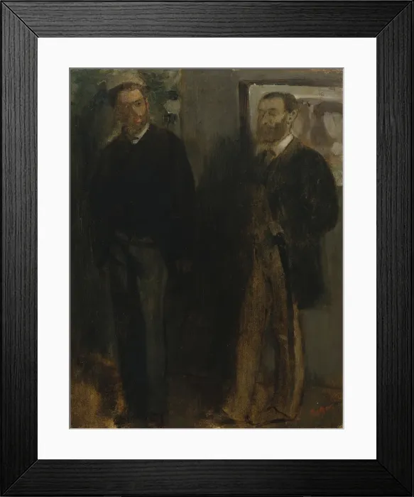 Framed Print : Two Men, ca. 1865-69. Creator: Edgar Degas Framed Print : Two Men, ca. 1865-69. Creator: Edgar Degas