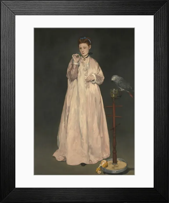 Framed Print : Young Lady in 1866, 1866. Creator: Edouard Manet Framed Print : Young Lady in 1866, 1866. Creator: Edouard Manet