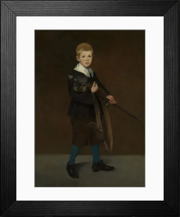 Framed Print : Boy with a Sword, 1861. Creator: Edouard Manet Framed Print : Boy with a Sword, 1861. Creator: Edouard Manet
