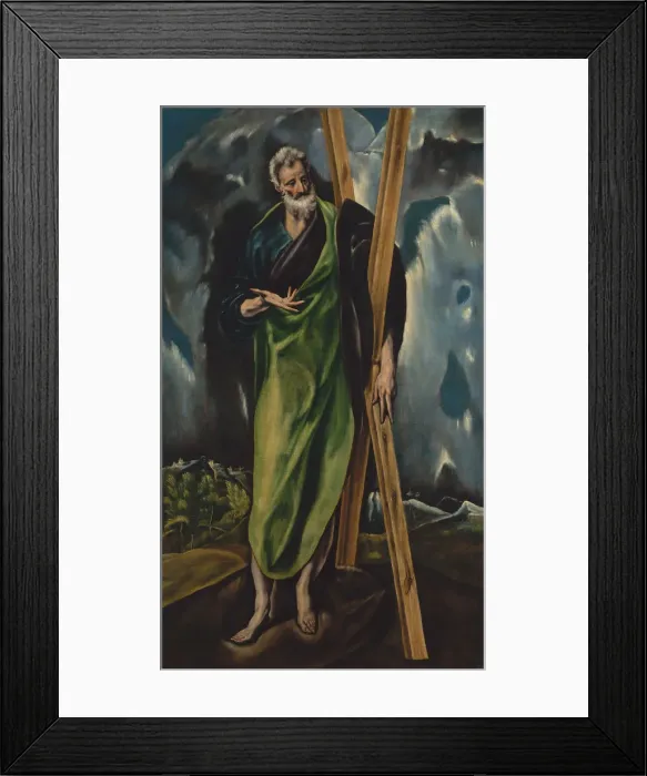 Framed Print : Saint Andrew, ca. 1610. Creator: Workshop of El Greco (Spanish, ca. 1610) Framed Print : Saint Andrew, ca. 1610. Creator: Workshop of El Greco (Spanish, ca. 1610)