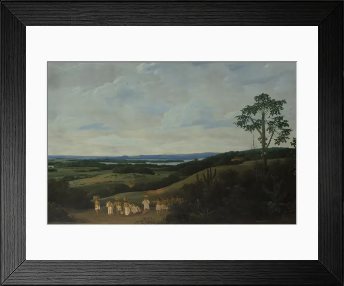 Framed Print : A Brazilian Landscape, 1650. Creator: Frans Post Framed Print : A Brazilian Landscape, 1650. Creator: Frans Post