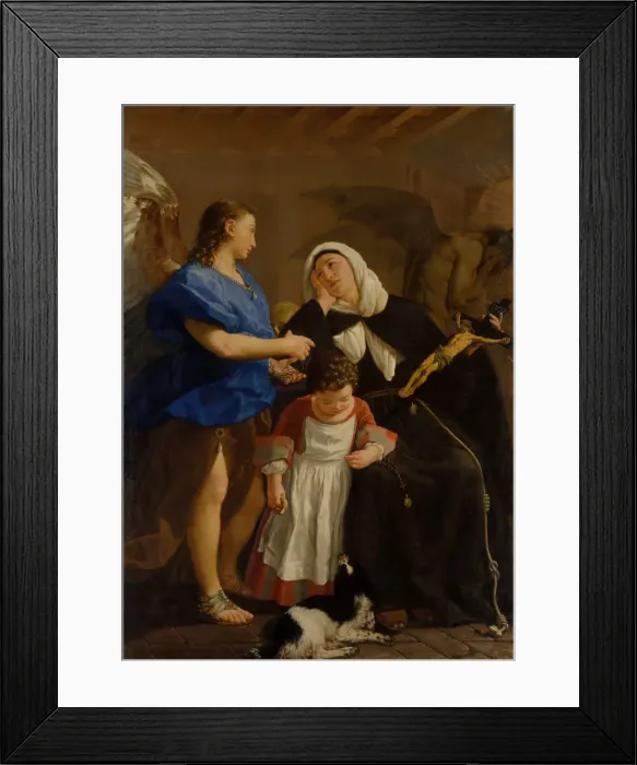 Framed Print : Saint Margaret of Cortona, ca. 1758. Creator: Gaspare Traversi Framed Print : Saint Margaret of Cortona, ca. 1758. Creator: Gaspare Traversi