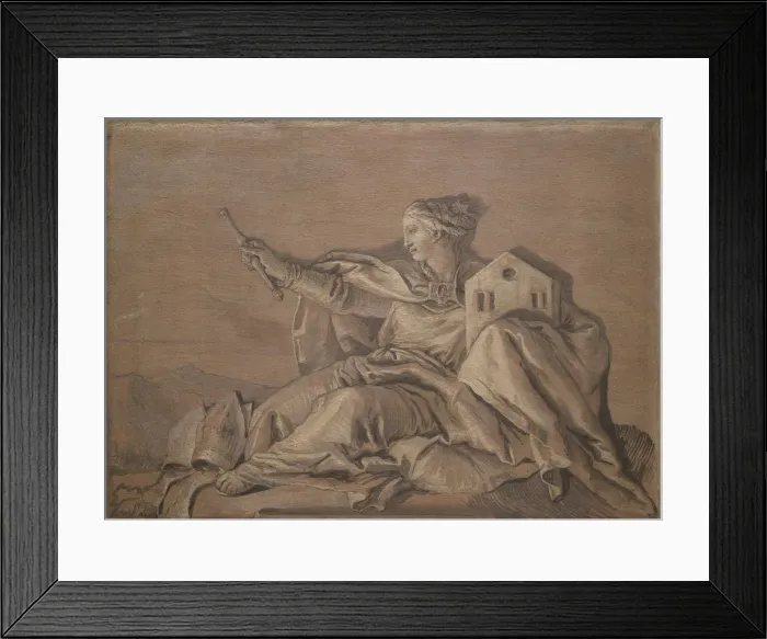 Framed Print : Europe. Creator: Giovanni Domenico Tiepolo Framed Print : Europe. Creator: Giovanni Domenico Tiepolo