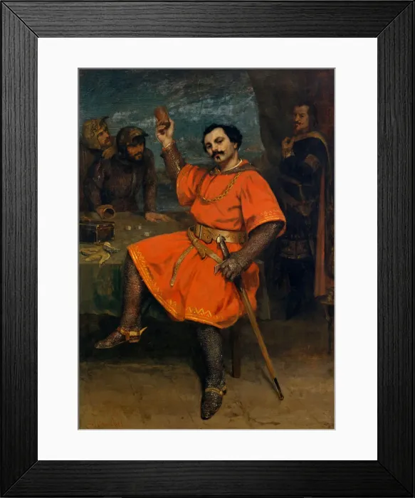 Framed Print : Louis Gueymard (1822-1880) as Robert le Diable, 1857. Creator: Gustave Courbet Framed Print : Louis Gueymard (1822-1880) as Robert le Diable, 1857. Creator: Gustave Courbet