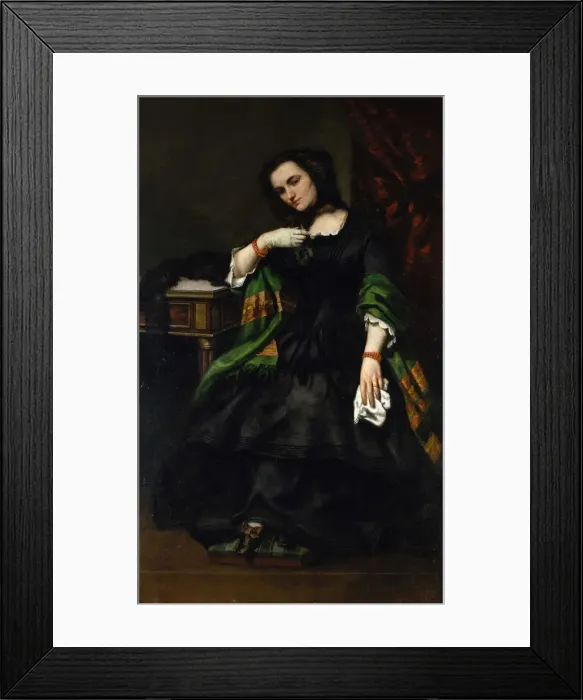 Framed Print : Madame Auguste Cuoq (Mathilde Desportes, 1827-1910), ca. 1852-57. Creator: Gustave Courbet Framed Print : Madame Auguste Cuoq (Mathilde Desportes, 1827-1910), ca. 1852-57. Creator: Gustave Courbet
