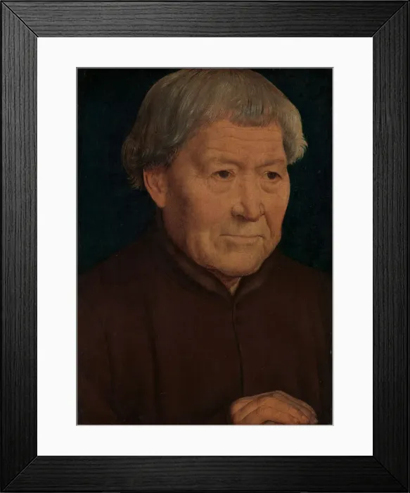 Framed Print : Portrait of an Old Man, ca. 1475. Creator: Hans Memling Framed Print : Portrait of an Old Man, ca. 1475. Creator: Hans Memling