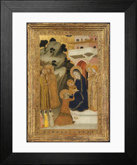 Framed Print : The Adoration of the Magi, ca. 1340-43. Creator: Unknown Framed Print : The Adoration of the Magi, ca. 1340-43. Creator: Unknown