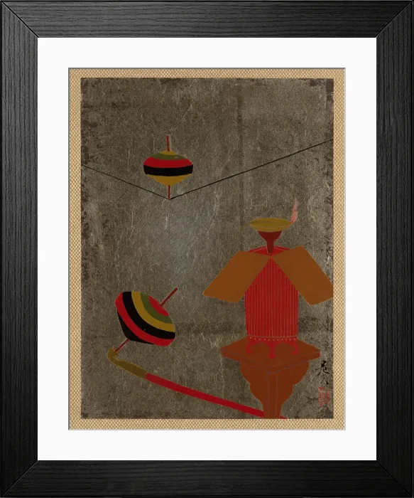 Framed Print : Tops. Creator: Shibata Zeshin Framed Print : Tops. Creator: Shibata Zeshin