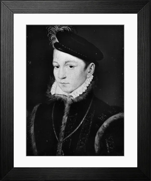 Framed Print : Charles IX (1550-1574), King of France. Creator: Unknown Framed Print : Charles IX (1550-1574), King of France. Creator: Unknown