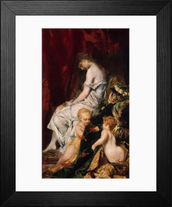 Framed Print : The Dream after the Ball. Creator: Hans Makart Framed Print : The Dream after the Ball. Creator: Hans Makart