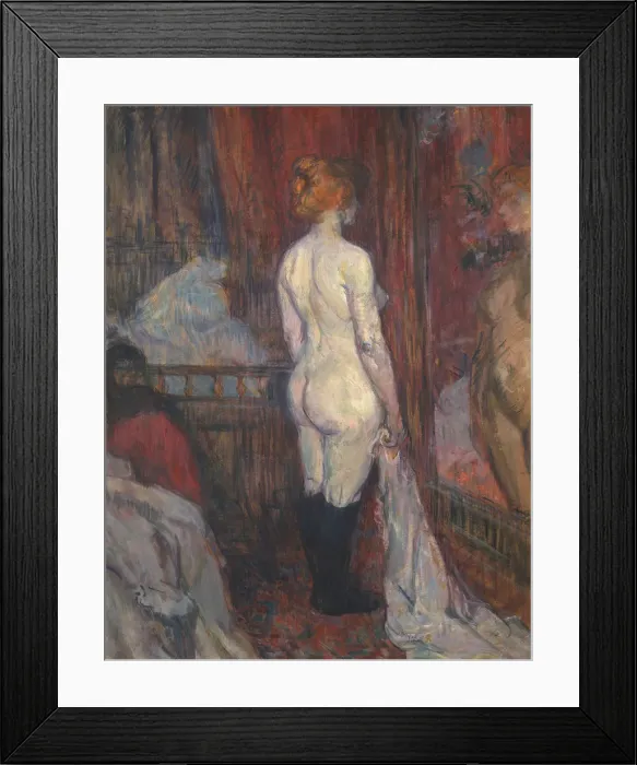 Framed Print : Woman before a Mirror, 1897. Creator: Henri de Toulouse-Lautrec Framed Print : Woman before a Mirror, 1897. Creator: Henri de Toulouse-Lautrec