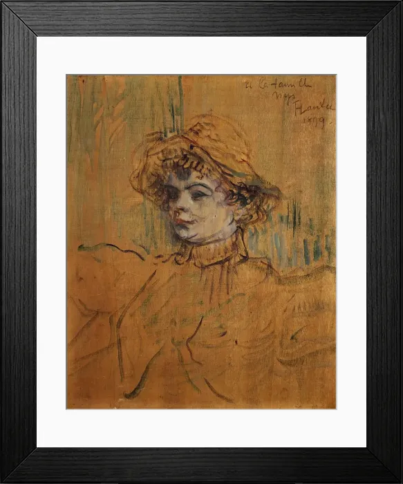 Framed Print : Mademoiselle Nys, 1899. Creator: Henri de Toulouse-Lautrec Framed Print : Mademoiselle Nys, 1899. Creator: Henri de Toulouse-Lautrec