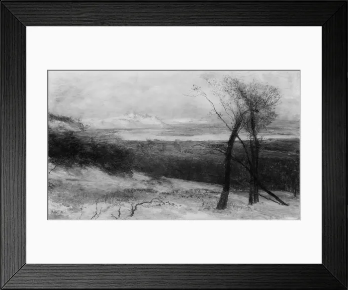 Framed Print : Behind Dunes, Lake Ontario, 1883-87. Creator: Homer Dodge Martin Framed Print : Behind Dunes, Lake Ontario, 1883-87. Creator: Homer Dodge Martin