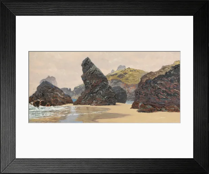 Framed Print : Kynance, 1888. Creator: John Brett Framed Print : Kynance, 1888. Creator: John Brett