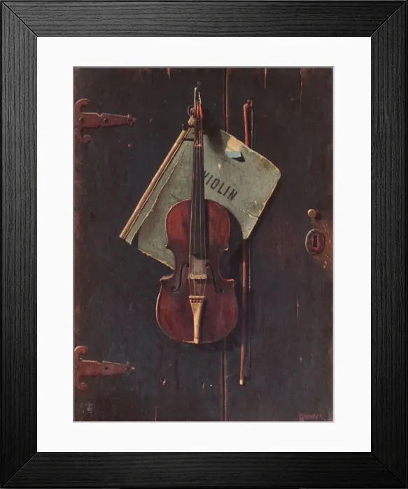 Framed Print : The Old Cremona, ca. 1887-90. Creator: John Frederick Peto Framed Print : The Old Cremona, ca. 1887-90. Creator: John Frederick Peto