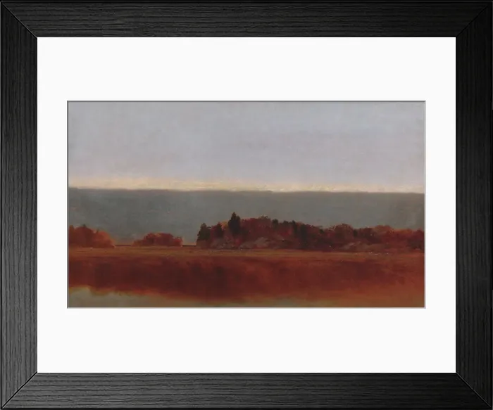 Framed Print : Salt Meadow in October, 1872. Creator: John Frederick Kensett Framed Print : Salt Meadow in October, 1872. Creator: John Frederick Kensett