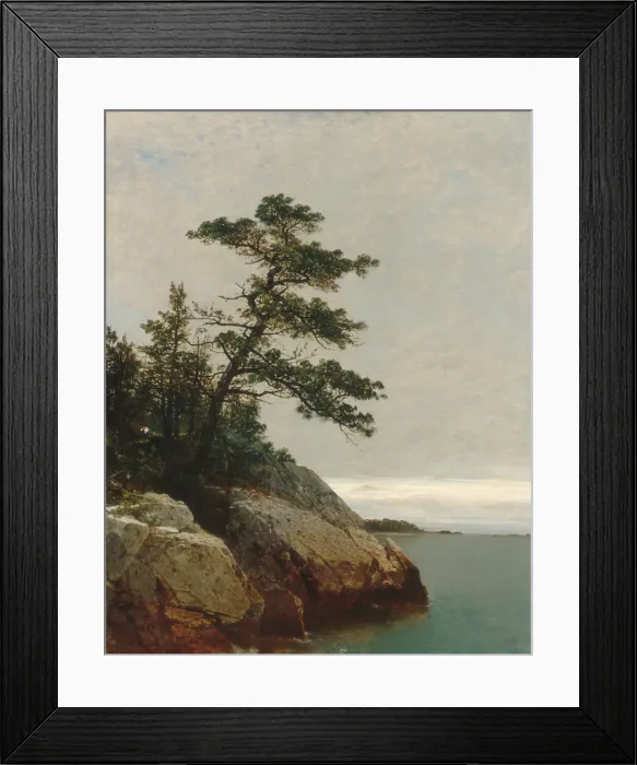 Framed Print : The Old Pine, Darien, Connecticut, 1872. Creator: John Frederick Kensett Framed Print : The Old Pine, Darien, Connecticut, 1872. Creator: John Frederick Kensett