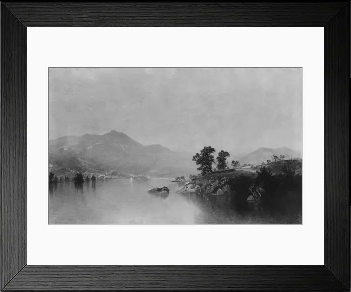 Framed Print : Lake George, New York, 1872. Creator: John Frederick Kensett Framed Print : Lake George, New York, 1872. Creator: John Frederick Kensett